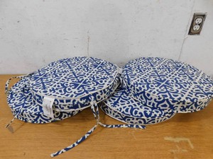 Shop Greendale Home Fashions 18 in. x 18 in. Indigo Round Outdoor Seat Cushion (4-Pack)
