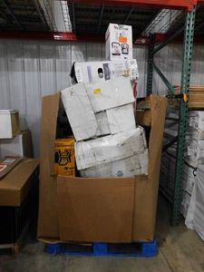 8-Foot Pallet of Mixed Merchandise  For Parts, Repair, Salvage, or Repurpose