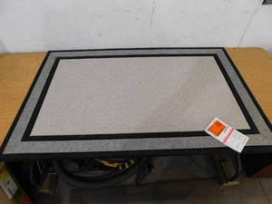 StyleWell Racetrack Gray 30 in. x 47 in. Rubber Non-Slip Indoor Outdoor Door Mat