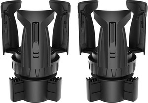 $35 Car Cup Holder Expander, Cup Holder Extender Adapter with Expandable Arm and Adjustable Base, Compatible with Yeti Ramblers, Hydro Flasks, Stanley, Owala Most Coffee Mugs Bottles & Cups (CUP-B-2pack)