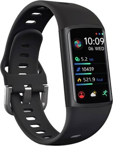 $36 FITVII FINO 2 Slim Fitness Tracker, Smart Watch with Blood Oxygen, Sleep Monitor, 247 Heart Rate & Blood Pressure, IP68 Waterproof Health Activity Trackers with Calories Step Counter for Women Men
