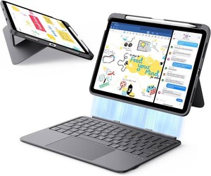 $60 ESR for iPad (A16) 11th10th Gen Flex Keyboard Case, Ultra-Light Magnetic Detachable Keyboard for iPad 10.9 with WritingViewing Modes, Larger Precision Trackpad, Dark Gray