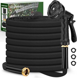 $40 Itsonestep Garden Hose 100ft, 34GHT Non-Expanding Water Hose Lightweight, Flexible Garden Hose with 10 Function Nozzle, Kink-Free, Sturdy, High-Pressure, Abrasion Resistant Hoses for Yard, Garden