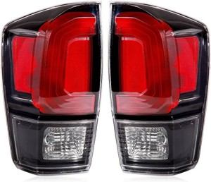 $70 Tail Lights Assembly Compatible with 2016-2023 Tacoma Black, Rear Light Taillights Replacement # 8156004200 TO2800201 8155004200 TO2801201