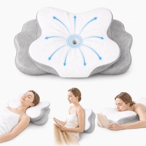 $26 Pain Relief Cervical Neck Pillow for Sleeping, Ergonomic Pillow Cozy Sleeping, Odorless Memory Foam Mellow Sleep Pillow for Side Back Stomach Sleepers