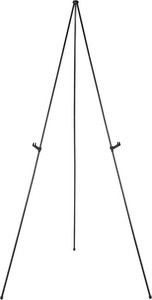 $16 Amazon Basics Easel Display Stand, Instant Floor Poster, Lightweight, Collapsible and Portable with Tripod Base, Black Steel (supports 5 pounds)