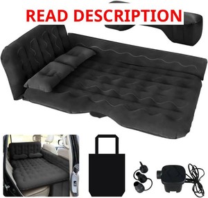 $36 SUV Air Mattress Camping Bed - Car Mattress Back Seat Portable Foldable Car Air Bed SUV Sleeping Pad Car Bed Mattress for Sedan SUV Truck, Full (read description)