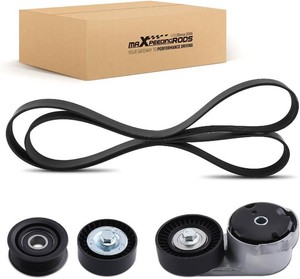 $52 maXpeedingrods Engine Drive Belt Tensioner Idler Pulley Serpentine Belt Drive Component Kit for Dodge Grand Caravan Chrysler Town & Country Charger Challenger 300 Ram 1500 Durango Journey 39282 38082