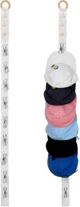 $16 Windyun 2 Pcs Boho Hat Rack for Baseball Caps, Holds up to 20 Hats, Macrame Hat Hangers Wall Mounted, Hanging Cap Holder over Door for Caps Decoration and Display
