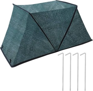 $15 Foldable Plant Shade Tent, Raised Garden Bed Cover Plants Sun Shade Cloth with Stakes Garden Plant Protector UV Resisitant Sunblock Shade Net Crop Cages for Outdoor Plants(32  13  14in)