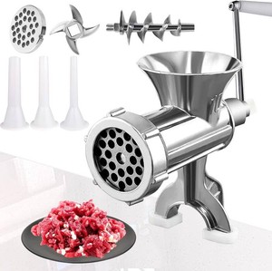 $30 2-in-1 Manual Meat Grinder with Sausage Stuffer-Suitable for Filling Meat Sausages and Grinding Complementary Foods-Suitable for Home Restaurants and Outdoor Meat Grinder-LZ2