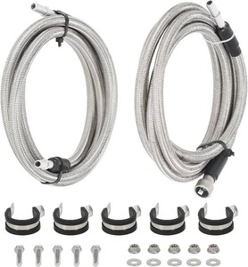 $57 maXpeedingrods Stainless Steel Braided Fuel Lines Kit 15946178 Fits for Chevy Silverado 1500HD 2004-2008 2500HD 3500HD 2004-2010, for GMC Sierra 1500HD 2004-2008 2500HD 3500HD 2004-2010# 819-816