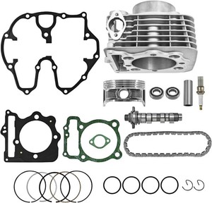 $100 12209-KL4-005 101 Piston 89mm Stock Bore Cylinder Top End Rebuild Kit Compatible with Honda XR400R 1996-2004 TRX400X 2009-2014 TRX400EX 1999-2008 Replace 12191-KCY-673