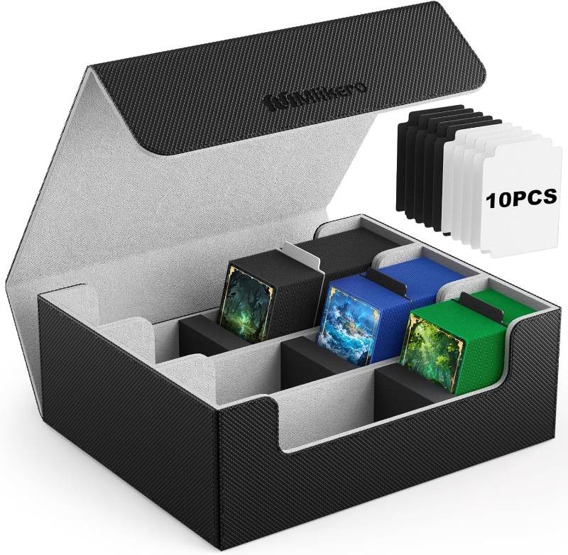 mtg bulk card storage 5 Row TCG Box, Holds 4500+ Standard Cards, Card  Yiran Tech $27 Mlikero Trading Card Storage
