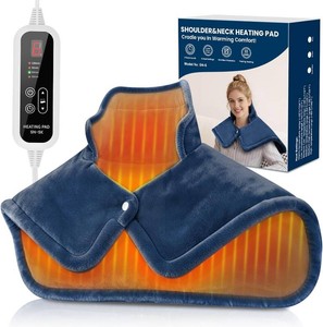 $26 Neck Heating Pad, Heating Pads for Neck and Shoulders and Back with 6 Heat Options 4 Auto-Off Timer, Weighted Heating Pad for Back Pain Relief, Gifts for Mom Women Christmas Birthday