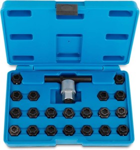 $53 maXpeedingrods 22PCS Wheel Locking Nut Key Kit Compatible with BMW, Wheel Lock Lug Nut Anti-Theft Screw Lug Nut Tool Kit Key Socket Set