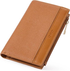 $19 CLUCI Small Wallet for Women PU Leather RFID Wallet Blocking Designer Bifold Ladies Wallet Card Holder Brown