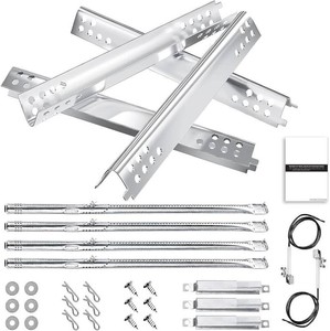 $29 Hisencn Grill Replacement Parts for Charbroil Performance 463342119, 463332718, 463347017, 463335517, 463376419, Grill Parts for Char-Broil 4 Burner Grill 463377017, 463376017, 16.93 inch Heat Plate