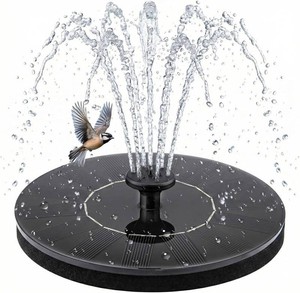 Yeomi Solar Fountain, Floating Solar Water Pump for Bird Bath, Outdoor Water Fountain No Battery or Electricity Needed, Easy to Use for Garden, Pond, Patio