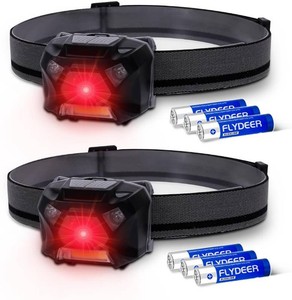 $20 KunHe 2 Pack Red Light Headlamp Red White Light Suitable for Nighttime Hiking Birdwatching Astronomical Observation Outdoor Camping