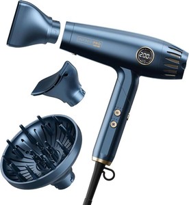 $91 Conair InfinitiPRO DigitalAIRE Multi-Styler Hair Dryer  Ultra-lightweight High-Speed Digital Motor Styler for Thick, Long, and Fine Hair, Blue, 1002L