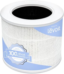 $25 Levoit Core Mini-P Air Purifier Genuine Replacement Filter, AHAM VERIFIDE, Supports HEPA Sleep Mode, High-Efficiency Activated Carbon, Removes Smoke, Odors, Allergens, Core Mini-RF, 1 Pack