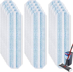 $26 15 Pack Microfiber Mop Pads for O-Cedar H2prO Flat Mop System, Washable and Reusable Mop Replacement Heads for Floor Deep Cleaning, Mop Pad Refills for Wet Dry Floor