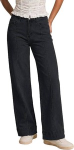$28 luvamia Wide Leg Jeans for Women Trendy High Waist Straight Leg Baggy Jeans Stretchy Denim Pants Trouser Jeans Size 2XL