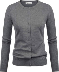 $30 GRACE KARIN Womens Long Sleeve Button Down Crew Neck Classic Sweater Knit Cardigan Size Large