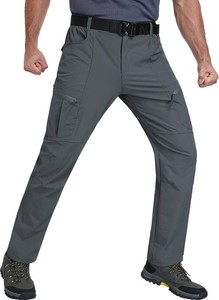 $42 Zoofly Mens Hiking Pants Lightweight Nylon Stretch Cargo Work Pants for Men Waterproof with Pockets 34Wx30L