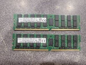 Lot of Used 128GB Of Ram (620776) Two 64GB DDR4 ECC Memory, UNTESTEDAS IS