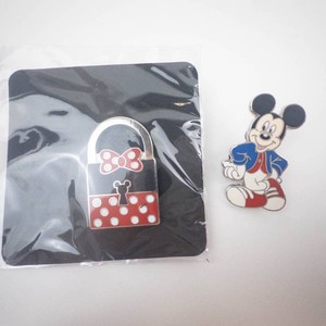 Disney Mickey Mouse & Minnie Lock Pin Set (Lot of 2)
