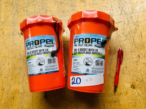Lot of 2 (new) ShoreLine PROPEL BAILER BUCKETS w LID