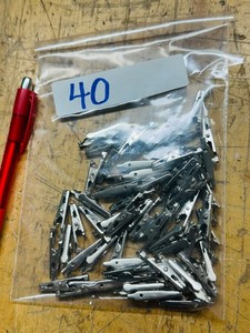 50 Little ALLIGATOR CLIPS - steel