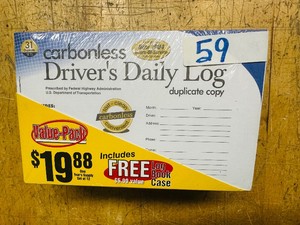 ROAD-PRO Drivers Daily Logs - Set of 12 w case