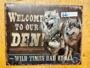 New Tin Sign  WELCOME TO OUR DEN..