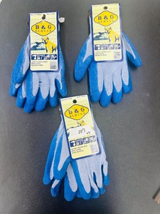 New GLOVE LOT - 3 or LAREX COATED KNIT GLOVES - LARGE