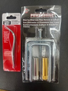 2 New AUTOMOTIVE TOOLS - Steering Wheel Lock Plate Remover & Drum Brake Adjustment Tool