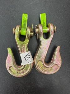 Lot of 2   38 Clevis GRAB HOOKS - Grade 70