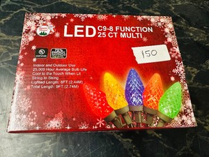NEW L E D - 25 ct MULTI-COLOR CHRISTMAS LIGHTS