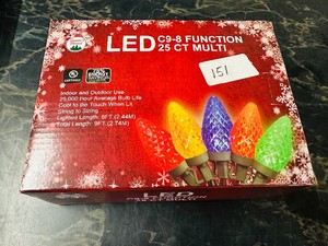 NEW L E D - 25 ct MULTI-COLOR CHRISTMAS LIGHTS