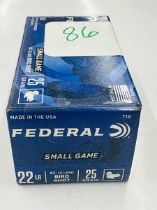Federal .22 LR BIRD SHOT - 25 gr  - Small Game 