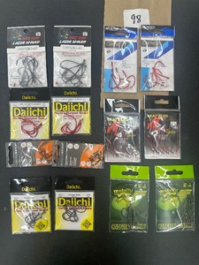 14 PKG LOT  FISH HOOKS  7 kinds