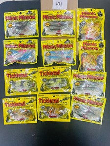 12 PKG LOT  NORTHLAND PLASTIC BAIT  6 kinds