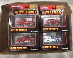 corgi fire heroes sealed, diecast lot