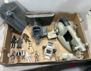 vintage Star Wars lot of action, figures, vehicles, Thai fighter and creatures