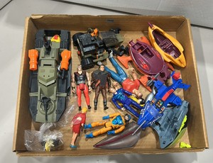 miscellaneous lot of 1990s action, figures and vehicles