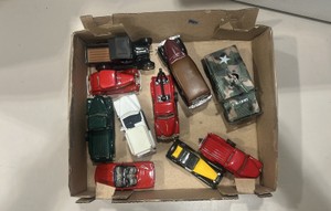 miscellaneous vintage diecast cars and trucks