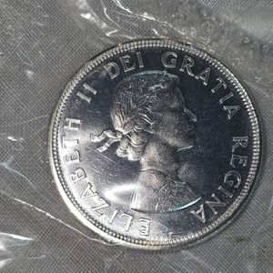 1964 Royal Canadian Mint Silver $1, 1864-1964 Proof UNC