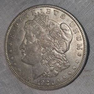 1921 Morgan Dollar $1 VF Plus wtoning